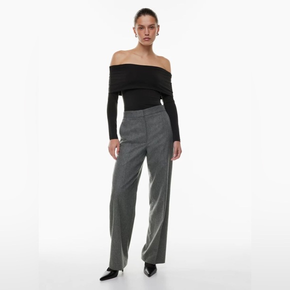 NWT Aritzia Wilfred Alayna Pant - (City Cashmere Wool fabric) - Picture 1 of 4